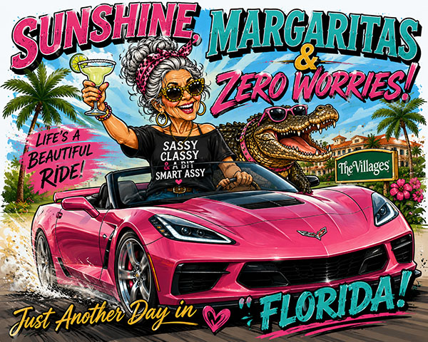 Sassy Corvette Joyride Graphic