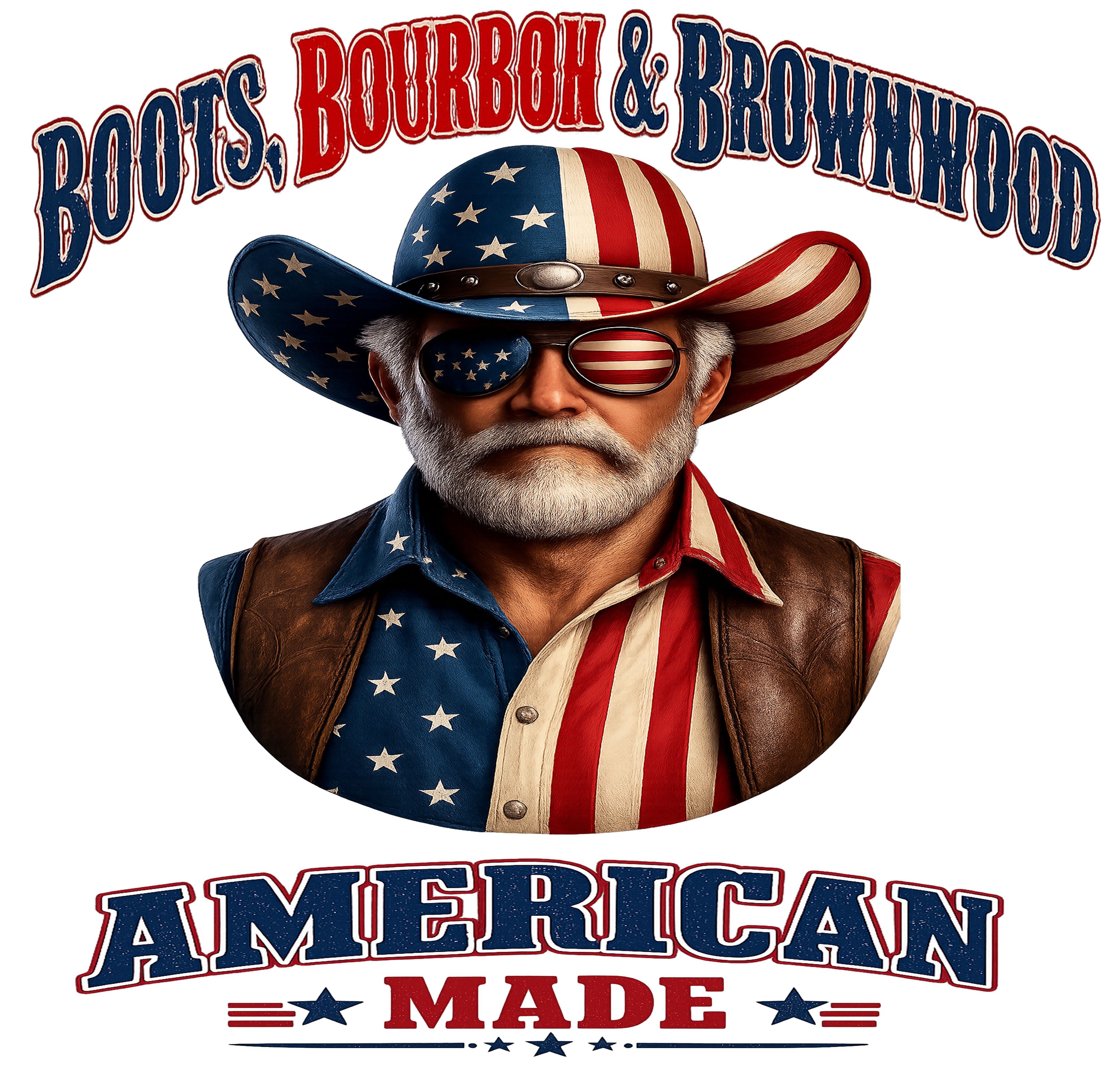 Boots Bourbon Brownwood Graphic