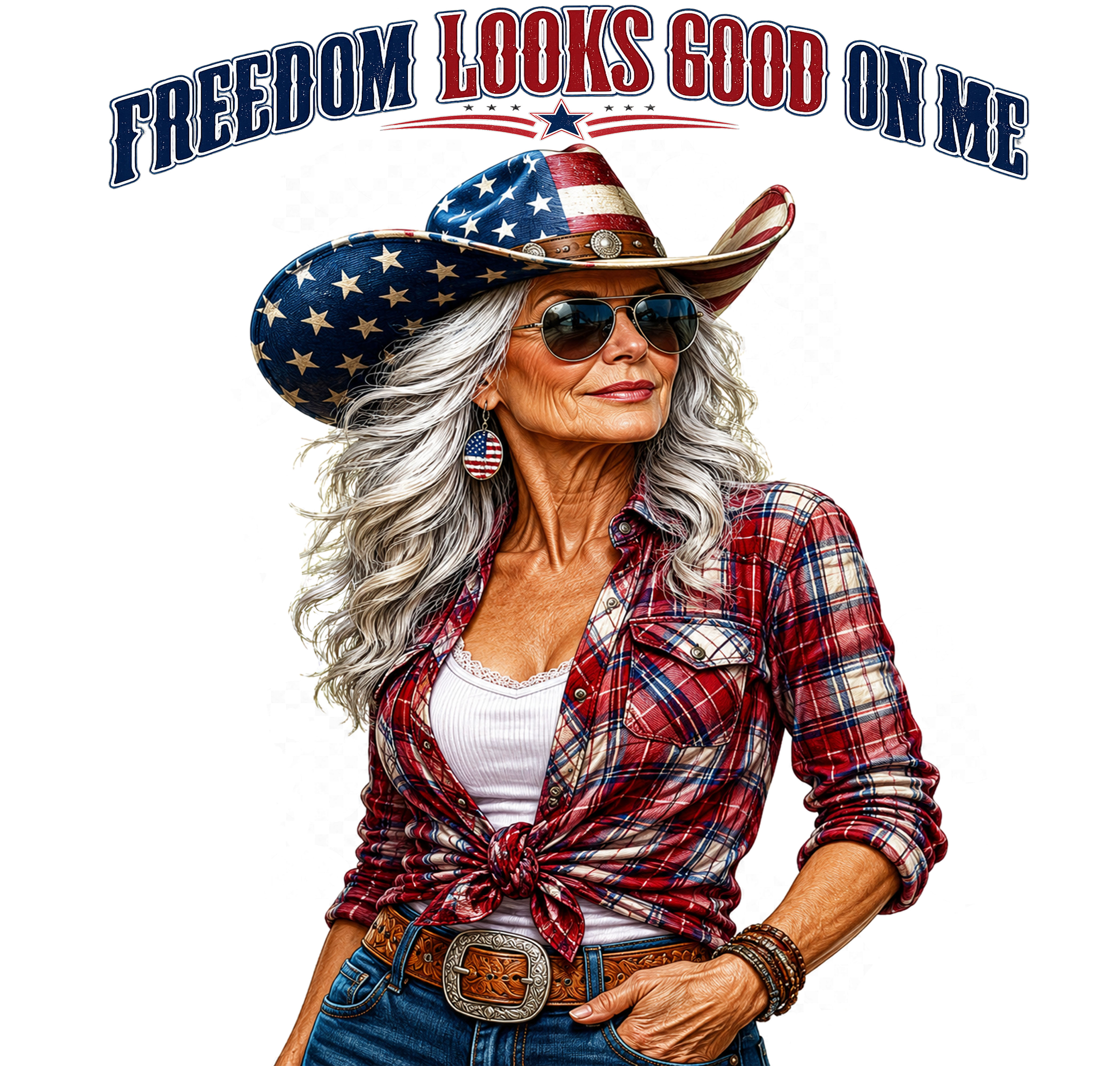 Freedom Looks Good On Me Graphic