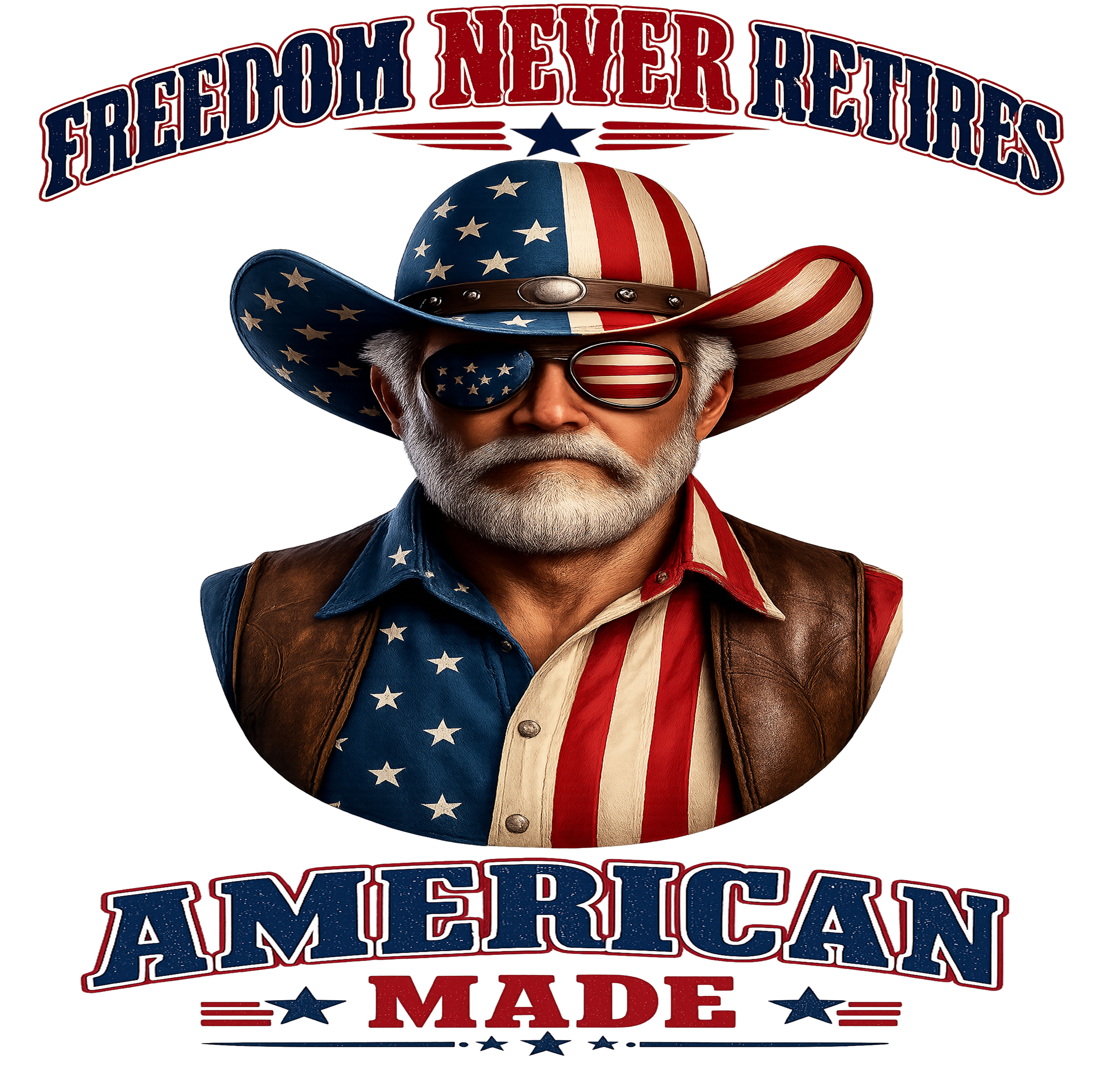 Freedom Never Retires Graphic