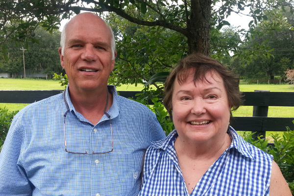 Bruce and Peggy Williams in the Villages, Florida