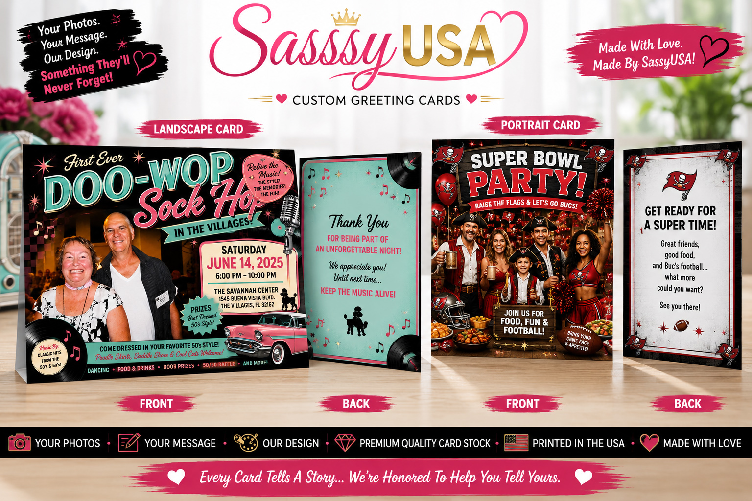 SassyUSA Custom Greeting Cards