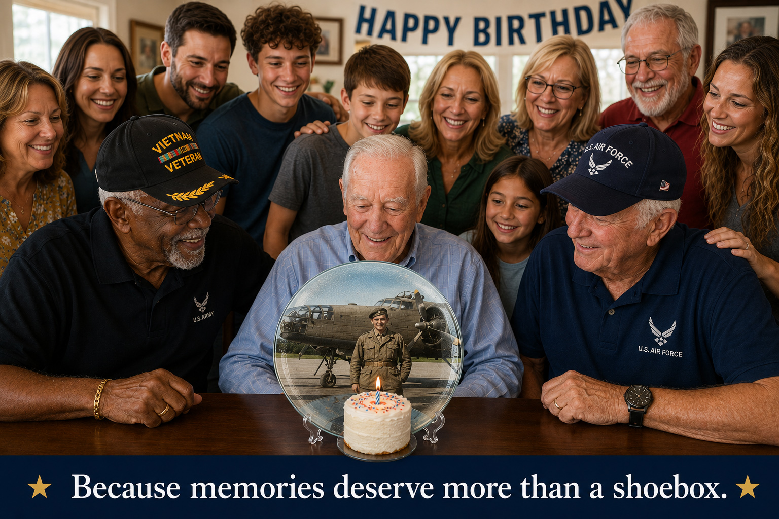 Grandfather receives Memory Board