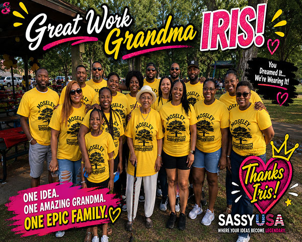 The Moseley Family Reunion custom shirts by SassyUSA