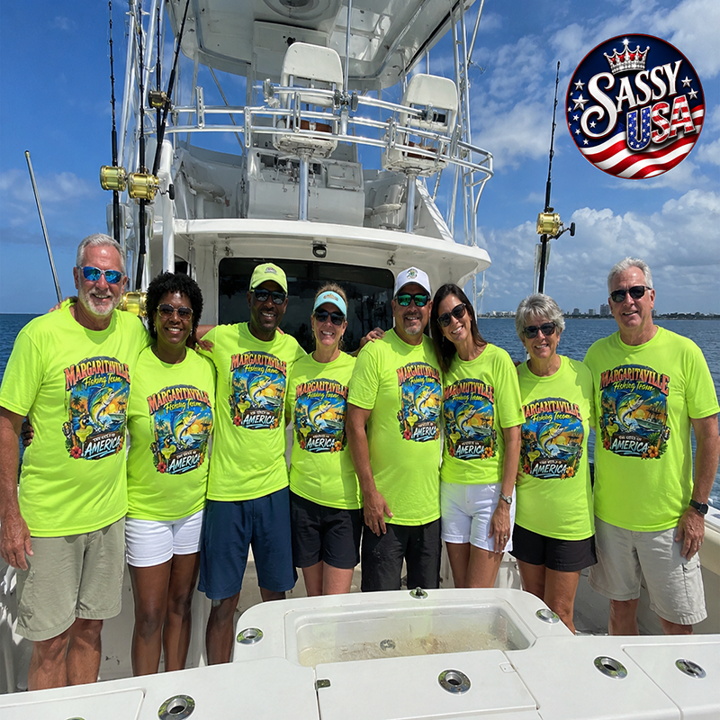 Panama City Beach Fishing Team Wearing SassyUSA Shirts