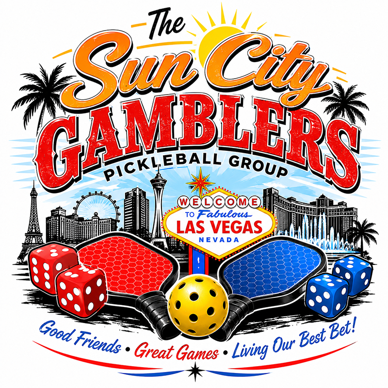 Sun City Gamblers Las Vegas Pickleball Design