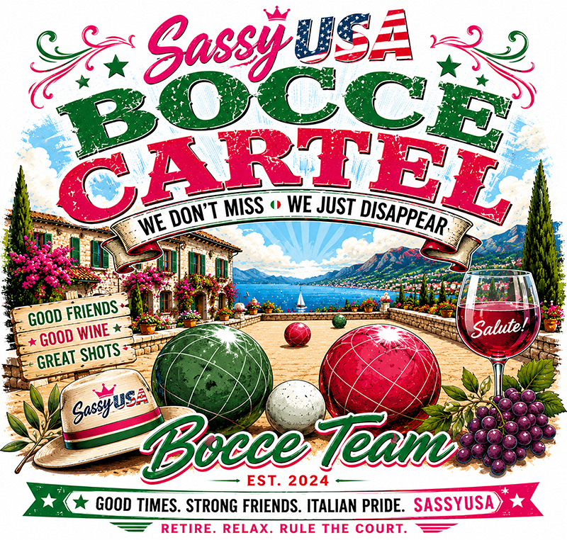 Bocce league shirts for The Villages Florida