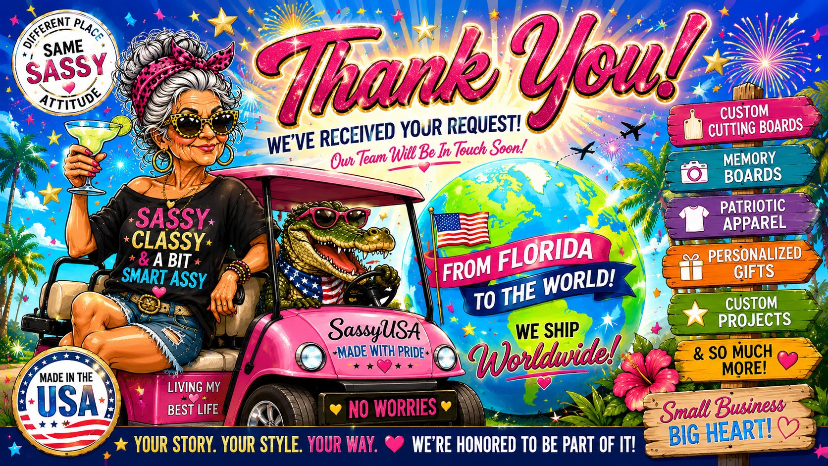 Thank You from SassyUSA